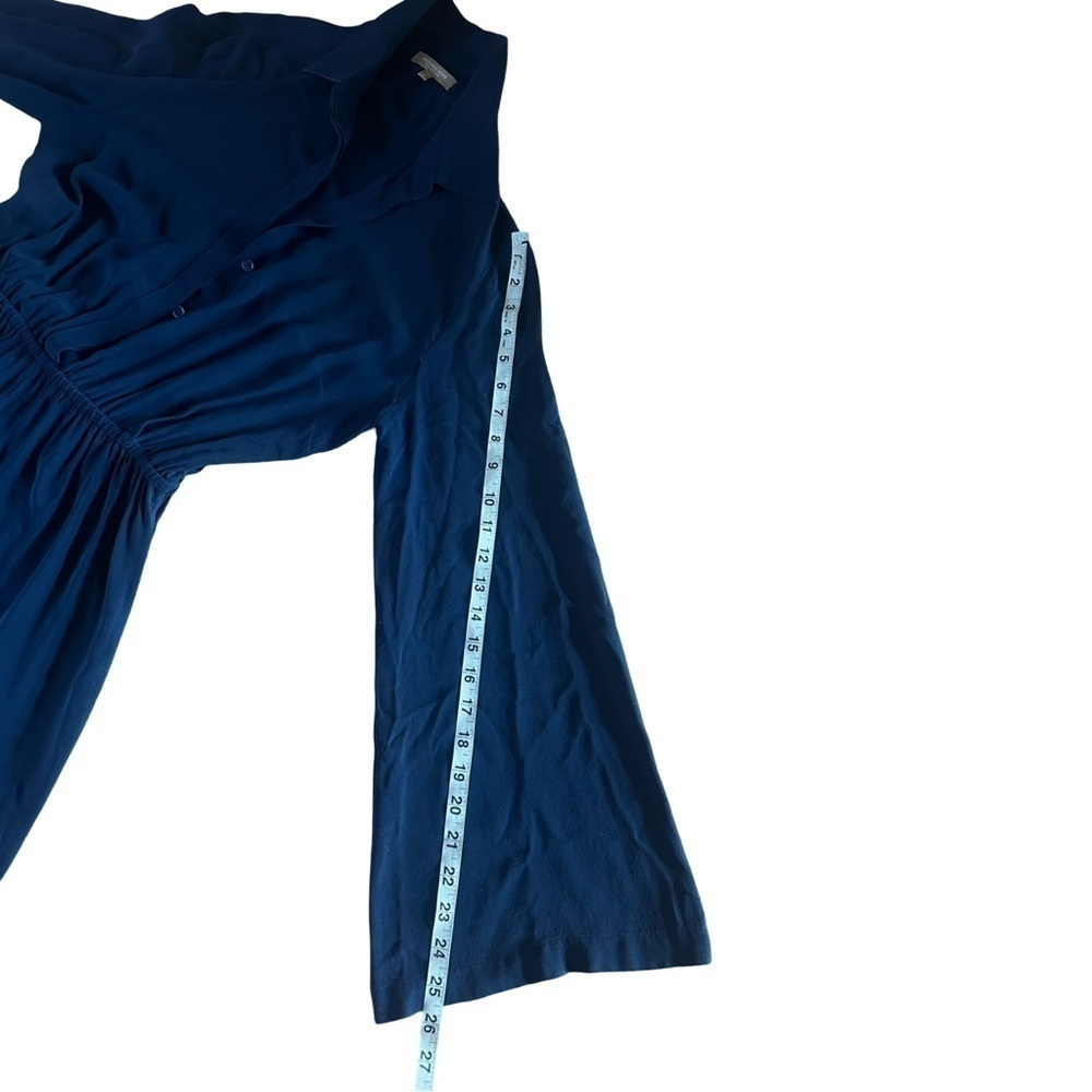 Michael Kors Collection Navy Silk Jumpsuit - Picture 6 of 8
